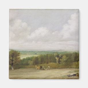 Imán Paisaje de John Constable el : Escena de arado en