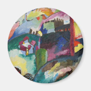 Imán Paisaje de Kandinsky con chimenea de fábrica