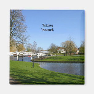 Imán Paisaje de Kolding, Dinamarca