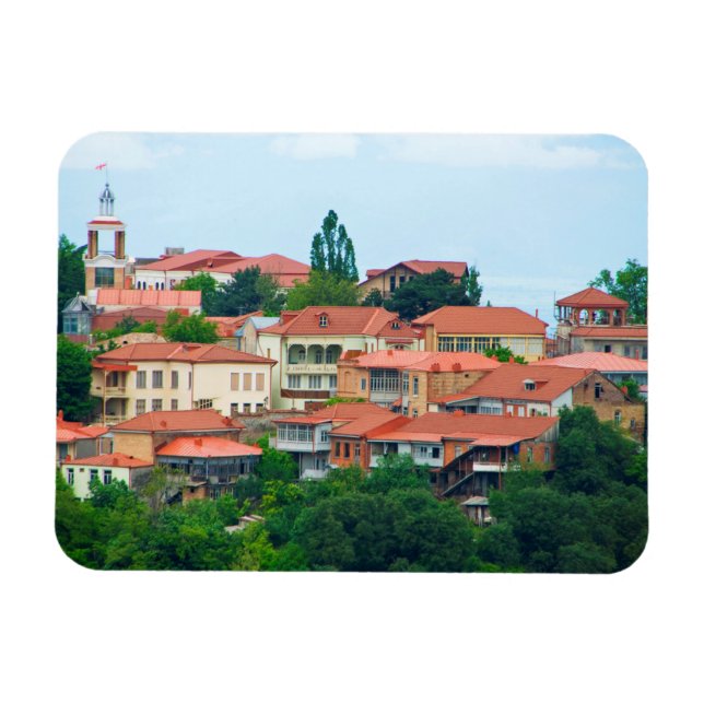 Imán Paisaje de la ciudad de Georgia (Horizontal)