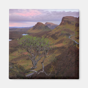 Imán Paisaje de la salida del sol de Quiraing en Skye