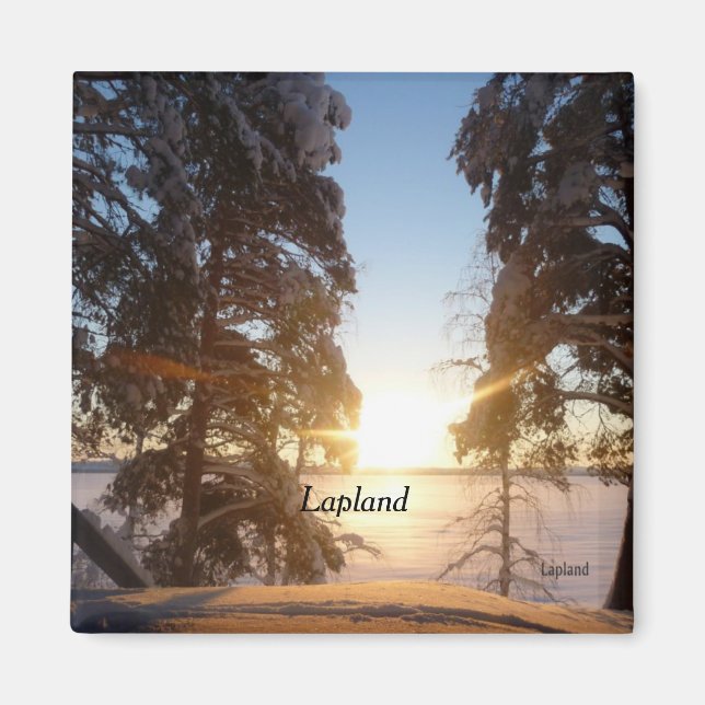 Imán Paisaje de Lapland (Frente)