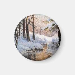 Imán Paisaje de los bosques nevados, Walter Moras