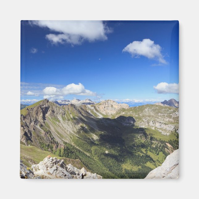 Imán Paisaje de los Dolomitas en verano (Frente)