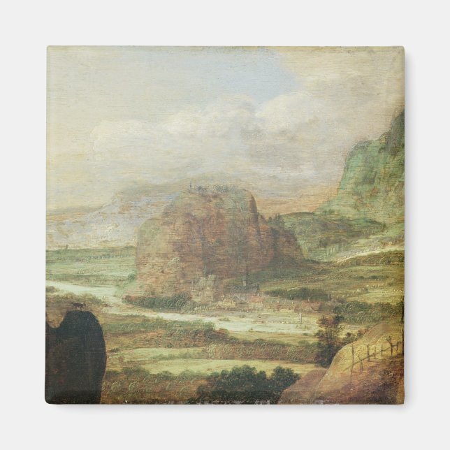 Imán Paisaje de montaña (Frente)