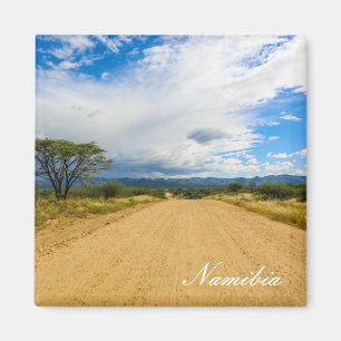 Imán Paisaje de Namibia África Naturaleza namibiana Bus