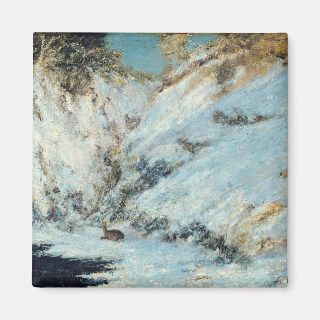 Imán Paisaje de nieve, 1866 (Frente)