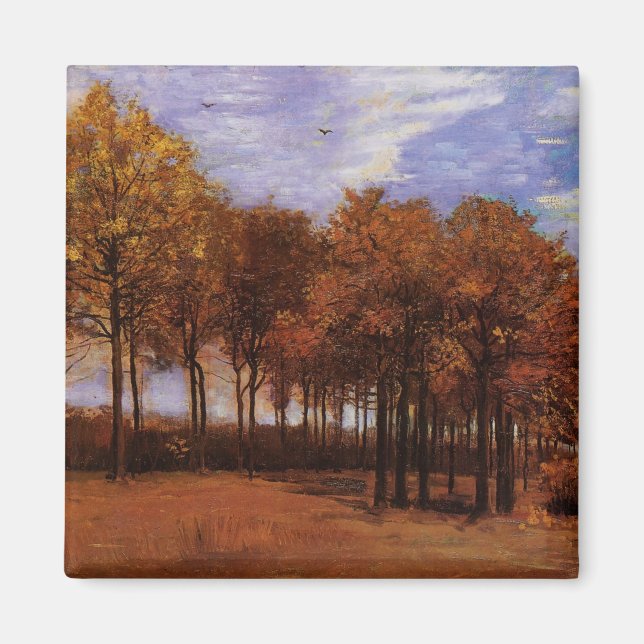 Imán Paisaje de otoño por Vincent van Gogh (Frente)