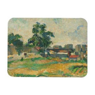 Imán Paisaje de Paul Cezanne el   cerca de París, C.