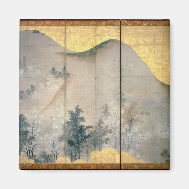 Imán Paisaje de primavera (Frente)