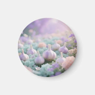 Imán Paisaje de Sueños del Jardín de Ajo Pastel