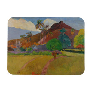 Imán Paisaje de Tahitian, 1891 (aceite en lona)