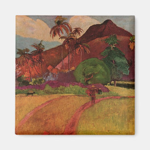 Imán Paisaje de Tahitian de Paul Gauguin (1893)
