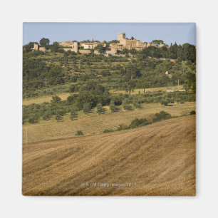 Imán Paisaje de Toscana alrededor de Monticchiello del