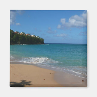Imán Paisaje de vacaciones tropicales en la playa de Sa