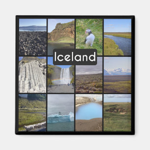 Imán Paisaje de verano de Islandia