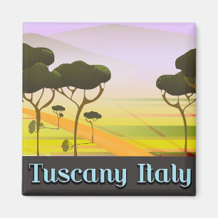 Imán Paisaje de viaje por Toscana Italia.