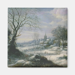 Imán Paisaje del invierno