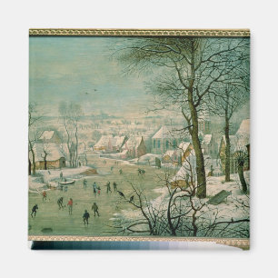 Imán Paisaje del invierno