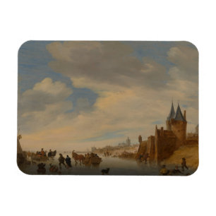 Imán Paisaje del invierno en Arnhem el 1653