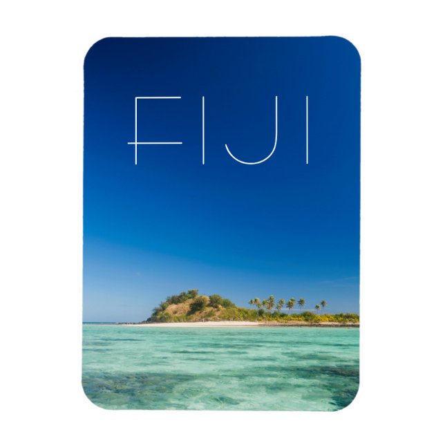 Imán Paisaje del lago azul, Fiji (Vertical)