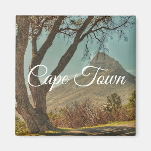 Imán Paisaje del león en Ciudad del Cabo en Sudáfrica