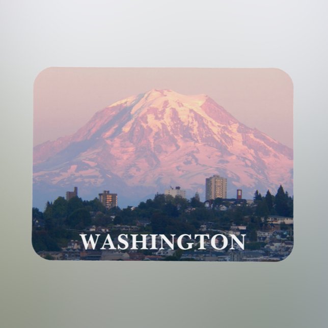 Imán Paisaje del Monte Rainier del Estado de Washington (In Situ Fridge)