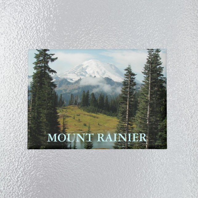 Imán Paisaje del Monte Rainier panorámico (In Situ Fridge)