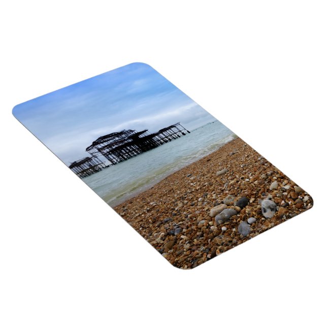 Imán paisaje del muelle oeste de Brighton (Lado Derecho)