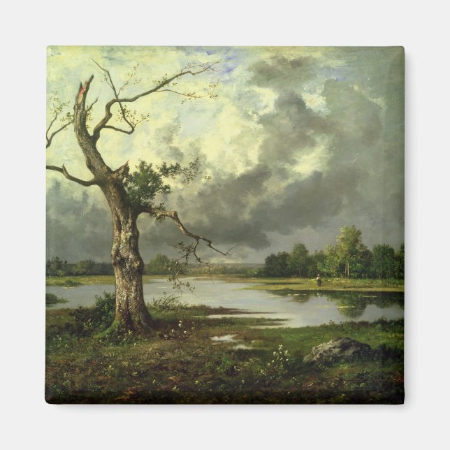 Imán Paisaje del río francés (Frente)