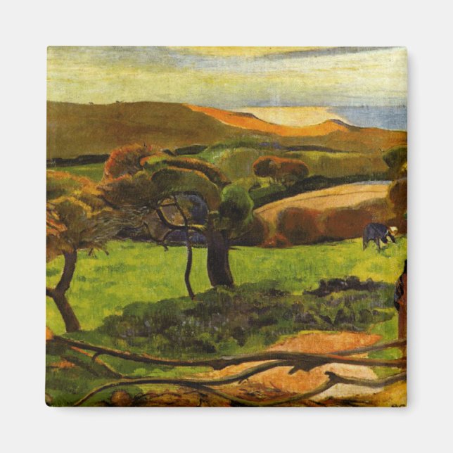 Imán Paisaje desde Bretaña por Paul Gauguin (Frente)