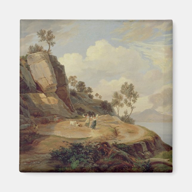 Imán Paisaje en Italia (Frente)