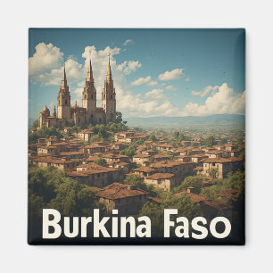 Imán Paisaje escénico y pueblo de Burkina Faso