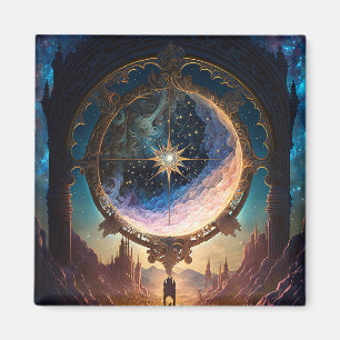 Imán Paisaje espacial de la fantasía cósmica