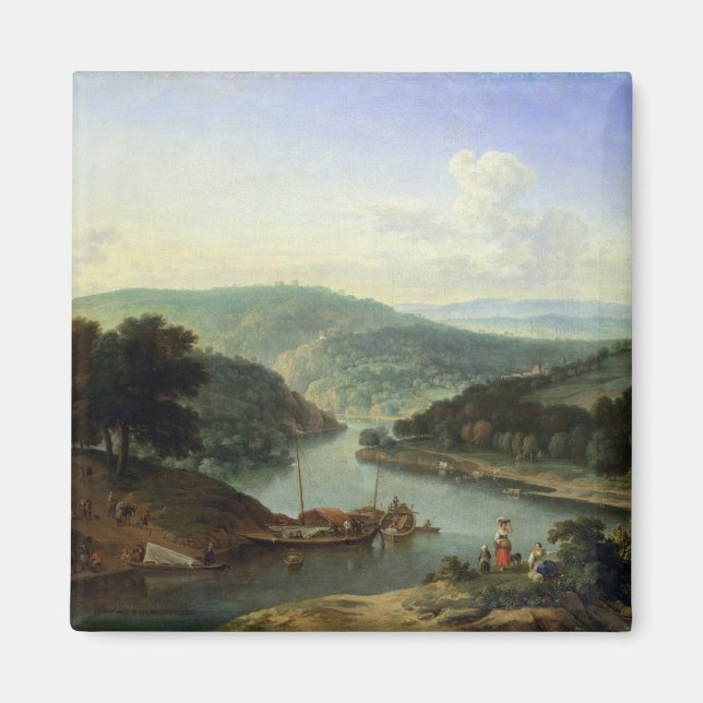 Imán Paisaje fluvial, 1697 (Frente)