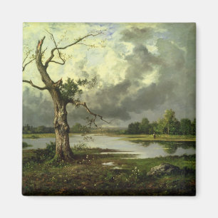 Imán Paisaje francés del río