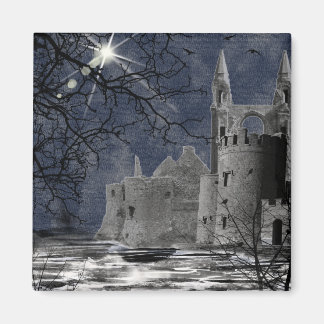 Imán Paisaje gótico nocturno del solsticio