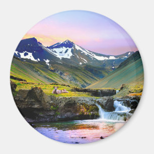 Imán Paisaje hermoso del paisaje de Islandia
