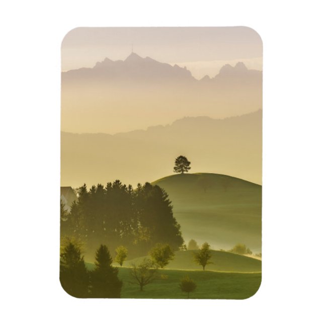 Imán Paisaje idílico | Suiza, Säntis (Vertical)