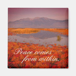 Imán Paisaje inspirador "Paz" en Utah