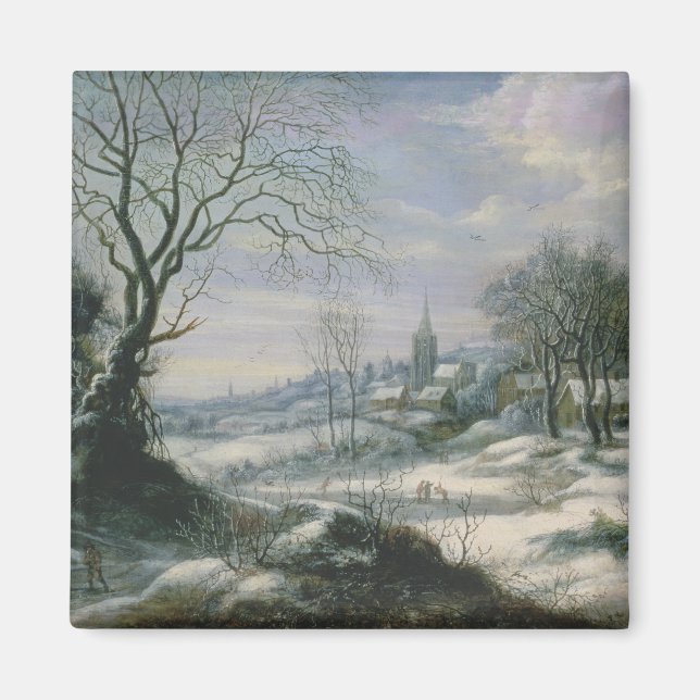 Imán Paisaje invernal (Frente)