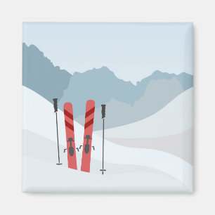 Imán Paisaje invernal