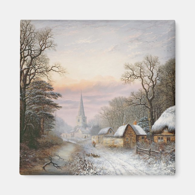 Imán Paisaje invernal, 1869 (Frente)