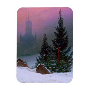 Imán Paisaje invernal Caspar David Friedrich