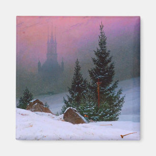 Imán Paisaje invernal Caspar David Friedrich