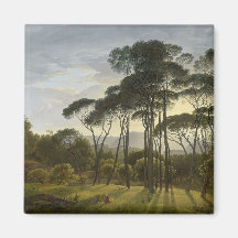 Paisaje italiano con pinos paraguas (Voogd)