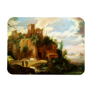 Imán Paisaje italiano con ruinas