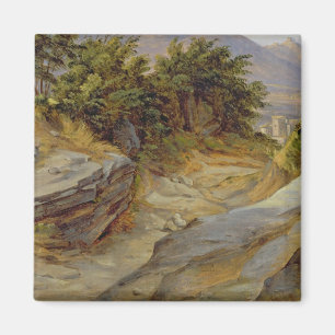 Imán Paisaje italiano de la montaña, c.1824