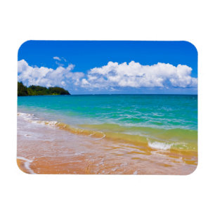 Imán Paisaje marino a lo largo de la bahía de Hanalei