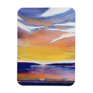 Imán Paisaje marino de la tarde